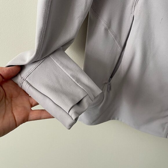 Lululemon Every Journey Hoodie II Asymmetric Zip SlimFit Casual Iced Iris Gray 6 - Picture 9 of 12